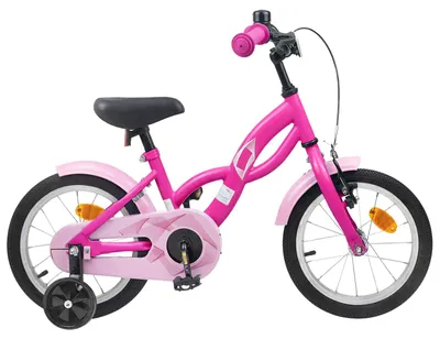 Immagine prodotto di Bicicletta per bambini vidaXL da 16 pollici per bambini dai 4 ai 6 anni, rosa scuro