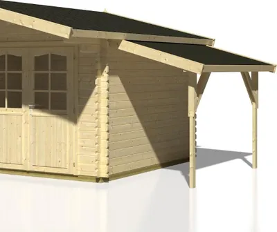 Produktbild von Palmako Schleppdach 4,3 m² naturbelassen