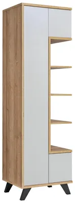 Obrázek produktu pro Bílá knihovna do obývacího pokoje knihovna nábytek police dřevo design