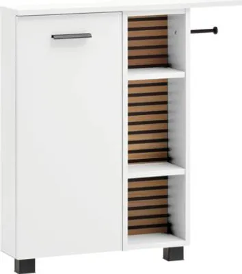 Obrázek produktu pro Skříňka nízká Möbelpartner Katta bílá 70,7 x 74,3 x 17 cm