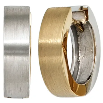 Produktbild von Creole Creolen Kreole aus 585 Gold Weißgold Gelbgold Ohrschmuck für Damen