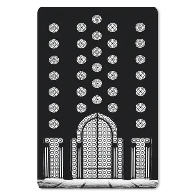 Produktbild von MuchoWow® Mauspad Mousepad Architektur - Schwarz - Weiß - Muster 40x60 cm - Mousepads - Maus Mat - Pad - Mausunterlage - Schreibtisch Accesoire