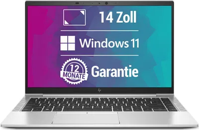Produktbild von HP EliteBook 840 G7 14" FullHD Laptop - Intel Core i5-10310U bis zu 4x 4,4GHz - 8GB RAM - 256 GB SSD - Windows 11 Pro - Norton 360 1 Jahr