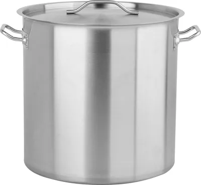 Image de Grande casserole avec couvercle, 71 l, en acier inoxydable, 45 x 45 cm