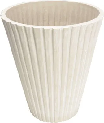 Immagine prodotto di Milani Home - vaso per piante da interno esterno in fibra sintetica, bianco, design decorativo per giardino, terrazzo e balcone