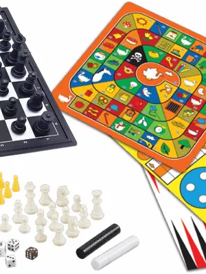 Immagine prodotto di Giochi da tavolo magnetici set di 8 giochi in 1. Per 26 giocatori