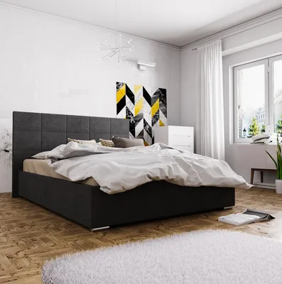 Produktbild von Ehebett mit Stauraum FLEK 4 – 160x200, schwarz