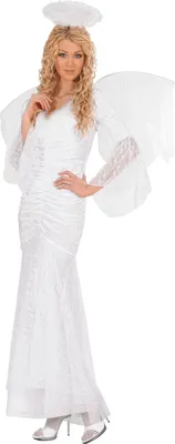 Produktbild von ENGEL aus Samt und Spitze (Kleid, Flügel, Heiligenschein) Größe M