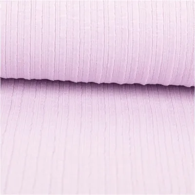 Produktbild von Jersey Stoff Meterware Ripp-Jacquard Baumwolle Streifen lila 135cm
