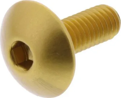 Produktbild von Linsenschraube JMP Bolt M6x1,00mm 16mm Aluminium gold