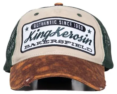 Immagine prodotto di King Kerosin, berretto da baseball "Trucker" - colore beige "Bakersfield"
