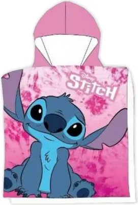 Obrázok produktu pre Ružové detské pončo Lilo a Stitch