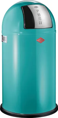 Produktbild von Wesco Pushboy Abfallsammler 50 Liter türkis 175 831
