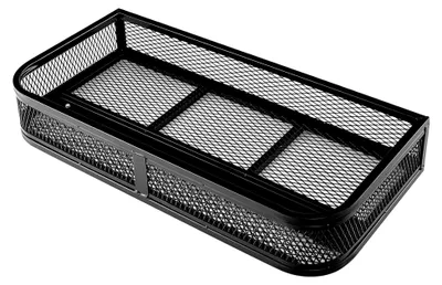 Produktbild von Frontgepäckkorb für ATV, Metallkorb für Angeln, Jagen und Camping, Frontladekorb, 92×44×16,5 cm, Schwarz