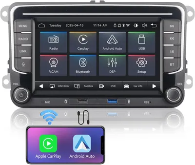 Immagine prodotto di Autoradio - Radio per auto - Sistema audio per auto - Radio 1-DIN - Bluetooth - Avvio Linux rapido