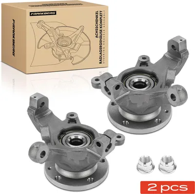 Image de Frankberg 2x Pivot de fusée Logement de roulement de roue Complet Avant Droit Gauche pour Renault Master II JD