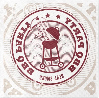 Produktbild von Sovie HORECA Serviette BBQ in Braun aus Tissue Deluxe®, 4-lagig, 40 x 40 cm, 50 Stück