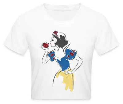 Produktbild von Schneewittchen Vintage Crop Top, L, Weiß