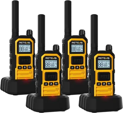 Produktbild von Retevis RB648 Plus Funkgerät mit Großer Reichweite, Robustes Funkgerät, Wasserdicht IP67, 2000 mAh, Triple Proof, SOS Dual-PTT, Handfunkgerät Wandern