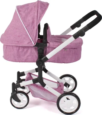 Produktbild von Kombi-Puppenwagen "LINUS" Jeans pink