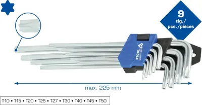 Obrázek produktu pro BRILLIANT TOOLS 9dílná sada klíčů TORX