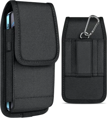 Obrázek produktu pro Pouzdro na mobilní telefon na opasek (1 kus), prémiový nylon, univerzálně kompatibilní s iPhone 16 až 7 a Samsung Galaxy S25 až S20 FE, pro venkovní a každodenní použití