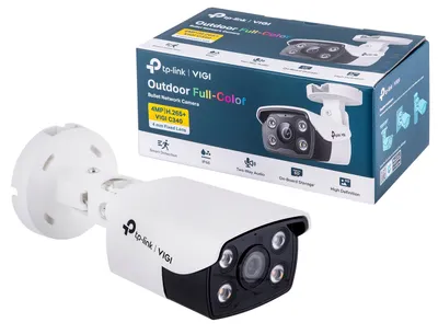Obrázek produktu pro TP-Link VIGI C340, Bezpečnostní IP kamera, Venkovní, Kabel, Strop/zeď/tyč, Černá, Bílá, Kulka (tvar)