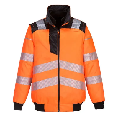 Produktbild von Portwest PW302 PW3 Warnschutz 3-in-1 Pilotjacke Orange/Black Gr. XL