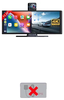 Obrázek produktu pro Autokamera, dva objektivy, bezdrátové připojení CarPlay a Android Auto, T368-DVR+Z2