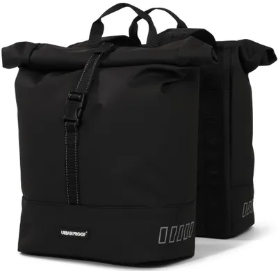 Image de Sac de rangement double recyclé Urban Proof Rolltop 38 litres 30 x 15 x 42 cm - Noir
