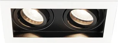 Image de HOFTRONIC - Spot LED encastrable 4W 345lm 4000K Inclinable Noir IP20