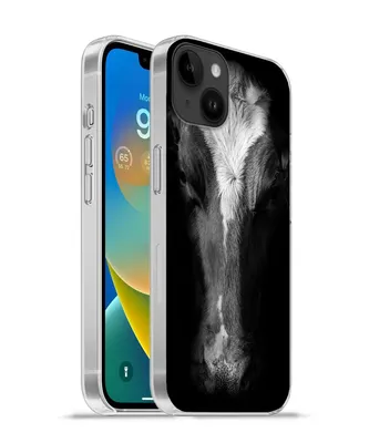 Produktbild von MuchoWow® Handyhülle Schutzhülle Hülle für Apple iPhone 14 Plus - Soft case Kuh - Tiere - Schwarz Silikon Softcase Handy Hülle - Abbildung