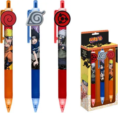 Produktbild von Naruto 3-teiliges Stift-Set – Ideal für Fans der Anime-Serie