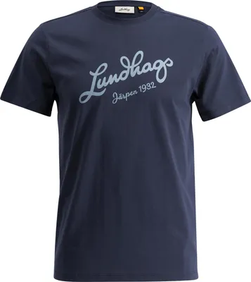 Produktbild von Lundhags Herren Järpen Logo T-Shirt Deep Blue M