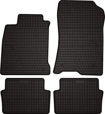 Obrázek produktu pro Gumové autokoberce pro na míru pro Renault Laguna III (2007-2015, liftback, kombi) černé, sada 4 ks, s úchyty
