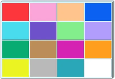 Zdjęcie produktu dla Kolorowe Naklejki Etykiety 400 Sztuk, Samoprzylepne, 75 x 50 mm, 16 Kolorów, do Organizacji