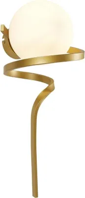 Productafbeelding van Rabalux 71136 Wandlamp Sarabi, E27, goud-wit, bolvormig, modern, ø150mm