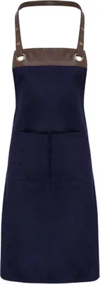 Immagine prodotto di Grembiule Premier Workwear PR123 | Espresso - Lunghezza 86 cm e larghezza 72 cm - Colore: Navy (circa Pantone 533C)/Brown (circa Pantone 4975C) - Dimensioni: 70 x 81 cm