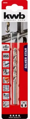 Immagine prodotto di kwb 206568 HSS Metal twist drill bit 6.8 mm Total length 109 mm DIN 338 Cylinder shank 1 pc(s)