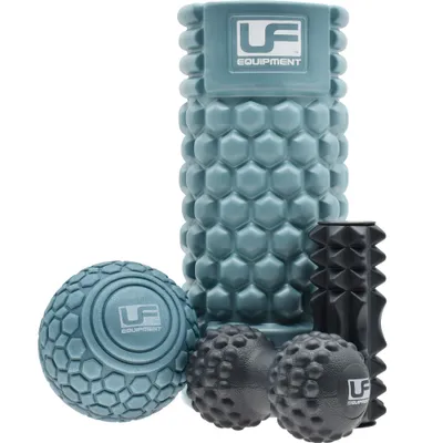 Immagine prodotto di Set da massaggio Urban Fitness 4 pezzi rullo da massaggio nero turchese