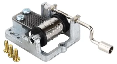 Produktbild von Mechanische Spieluhr mit 18 Tönen šC DIY-Spieluhrwerk, Handkurbel, Spieluhrgehäuse für Mädchen