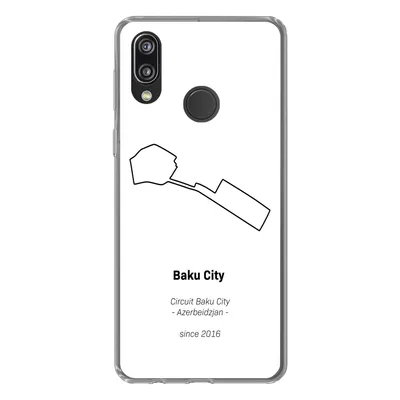 Produktbild von MuchoWow® Handyhülle Schutzhülle Hülle für Huawei P20 Lite (2020) Formel 1 - Baku - Rennstrecke Silikon Softcase Handy Hülle - Kartenhalter