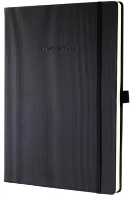 Immagine prodotto di SIGEL CO112 Taccuino Conceptum - circa A4, a righe, 194 pagine, nero, copertina rigida