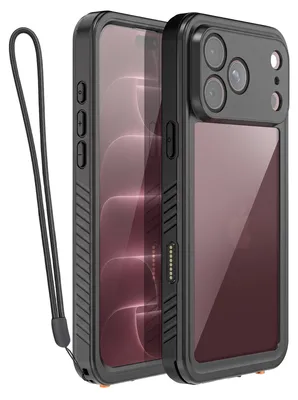 Produktbild von Redpepper, Redpepper wasserdichte Hülle für iPhone 18 Pro Max mit Band, Schwarz