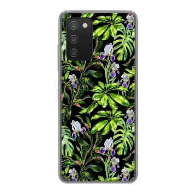 Produktbild von MuchoWow® Handyhülle Schutzhülle Hülle für Samsung Galaxy A33 5G Blume - Blätter - Muster Silikon Softcase Handy Hülle - Kartenhalter
