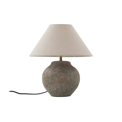 Produktbild von Lucande Tischleuchte Thalorin, Höhe 39 cm, braun, Keramik