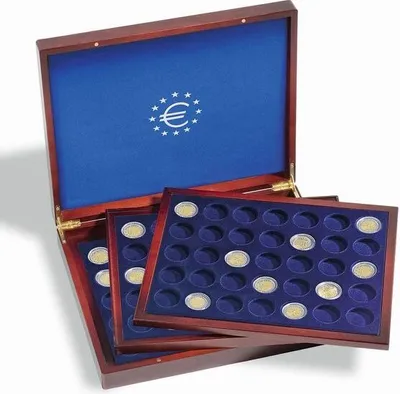 Produktbild von Münzkassette VOLTERRA TRIO deLuxe, für je 35 Münzen in Kapseln bis 26 mm Ø