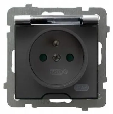 Produktbild von Ospel AS GPH-1GZP/m/18/d Steckdose IP44 Silber