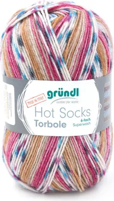 Produktbild von Gründl Sockenwolle Hot Socks Torbole 6-fach 150 g