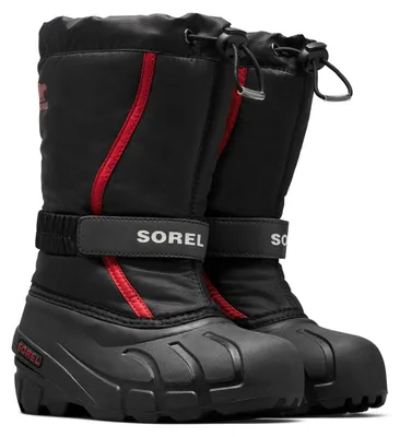 Produktbild von Sorel KIDS FLURRY Schneestiefel für Uni Kinder, Schwarz (Black x Bright Red)